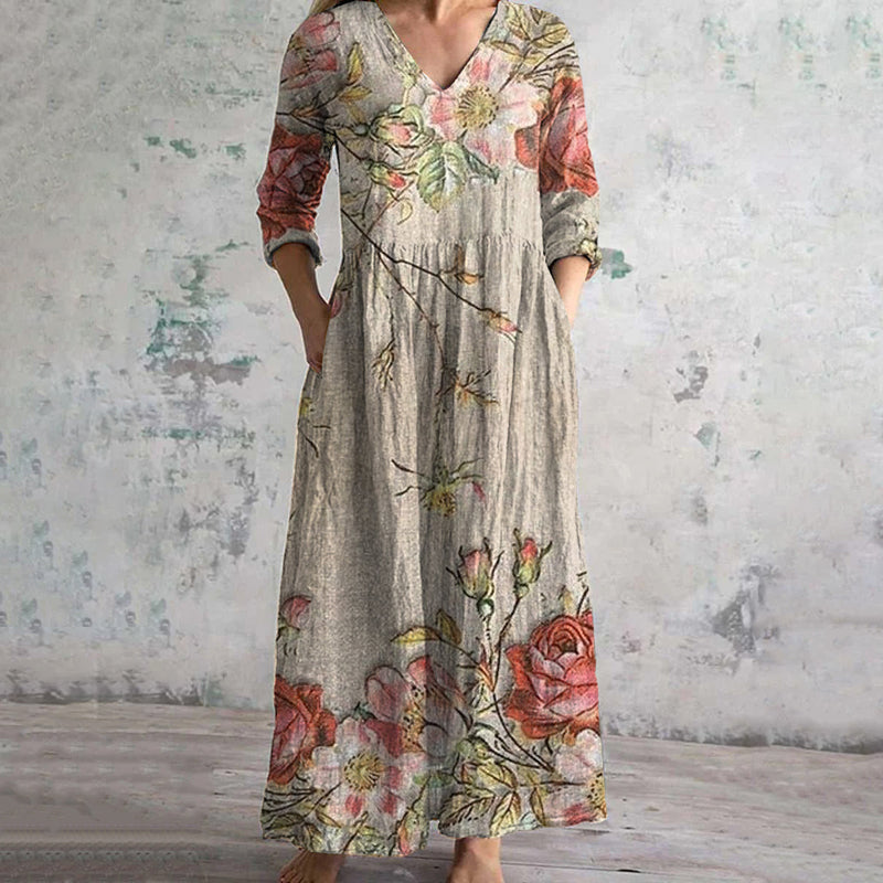 Xiana – Romantisches Vintage-Blumenkleid