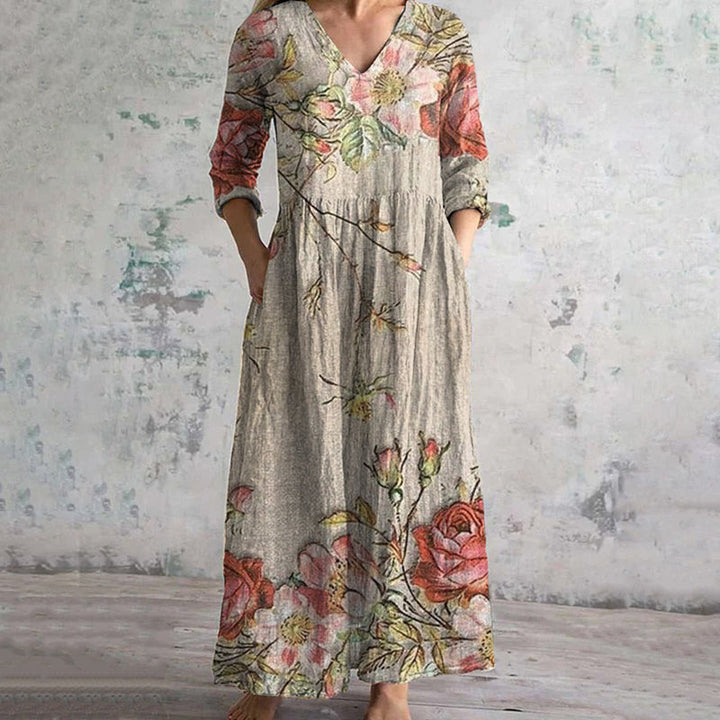 Xiana – Romantisches Vintage-Blumenkleid