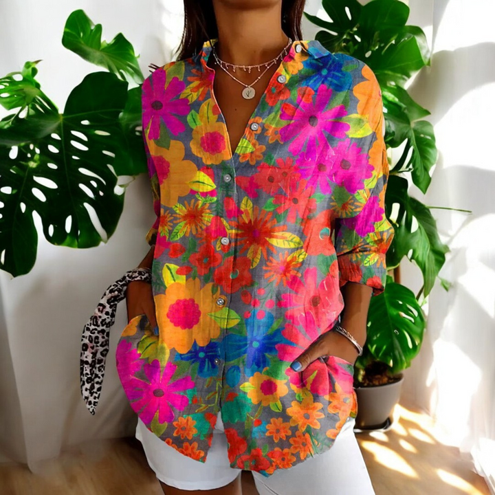 Brooke™ | Blumenbluse – Für zeitlose Eleganz und floralen Charme