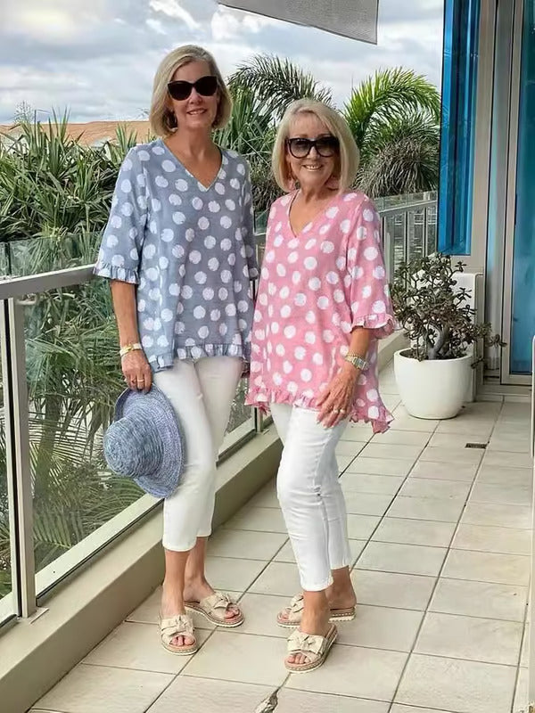 Lave™ | Elegante Bluse mit V-Ausschnitt – Für zeitlose Eleganz und femininen Stil