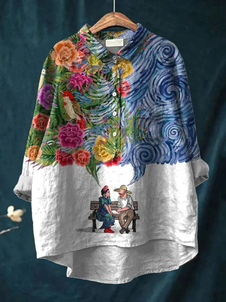 Chloe™ – Stylishes Hunde-Shirt mit Kunst-Print
