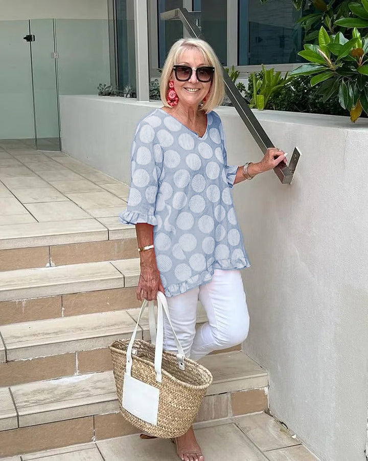 Lave™ | Elegante Bluse mit V-Ausschnitt – Für zeitlose Eleganz und femininen Stil