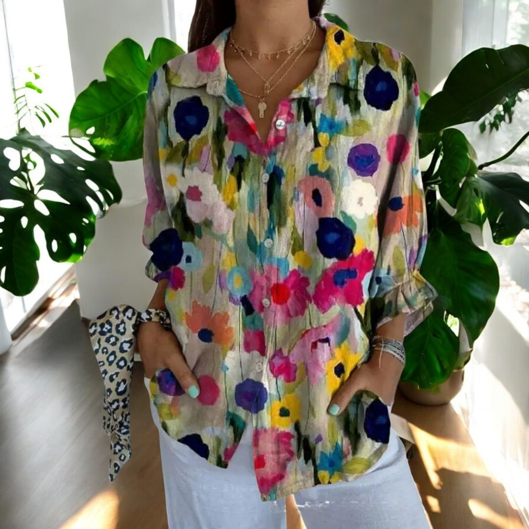 Brooke™ | Blumenbluse – Für zeitlose Eleganz und floralen Charme