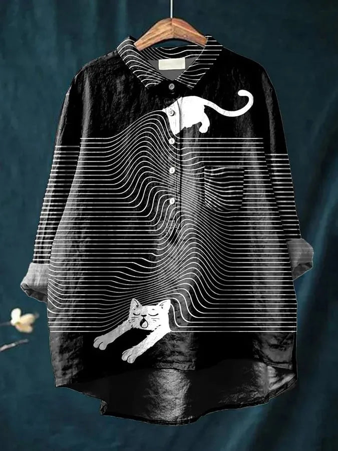 Chloe™ – Stylishes Hunde-Shirt mit Kunst-Print