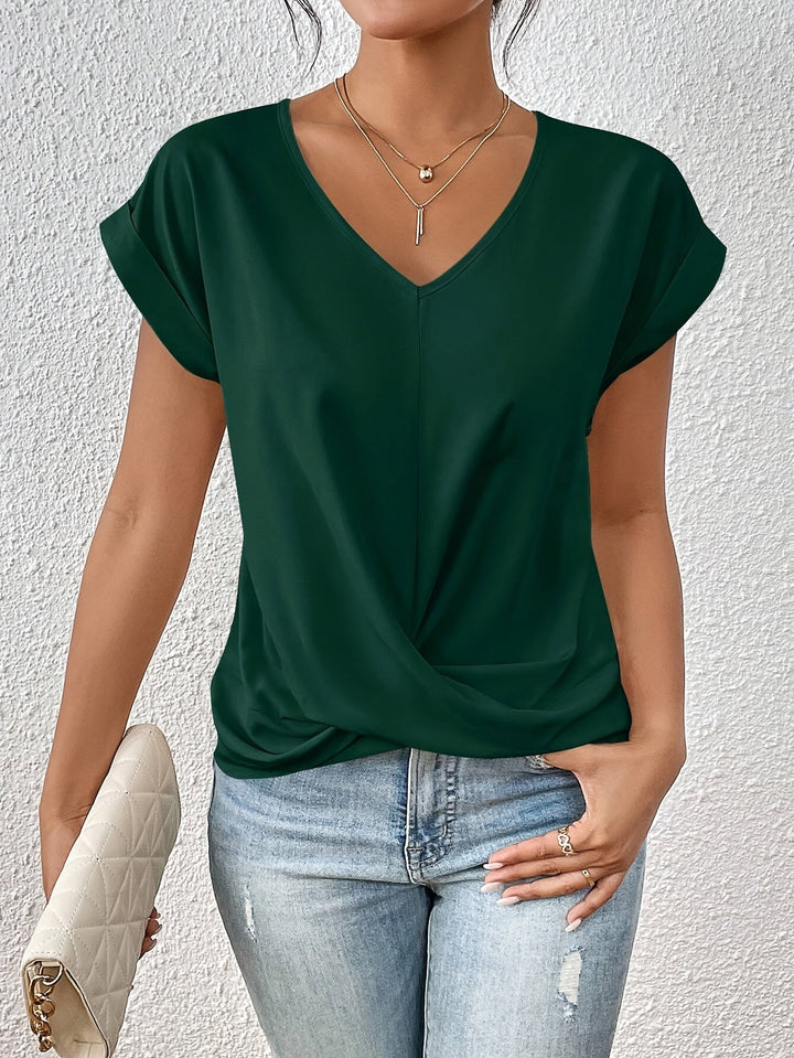 Eloise™ | Lässiges T-Shirt mit Herzausschnitt – Für verspielte Eleganz und Komfort