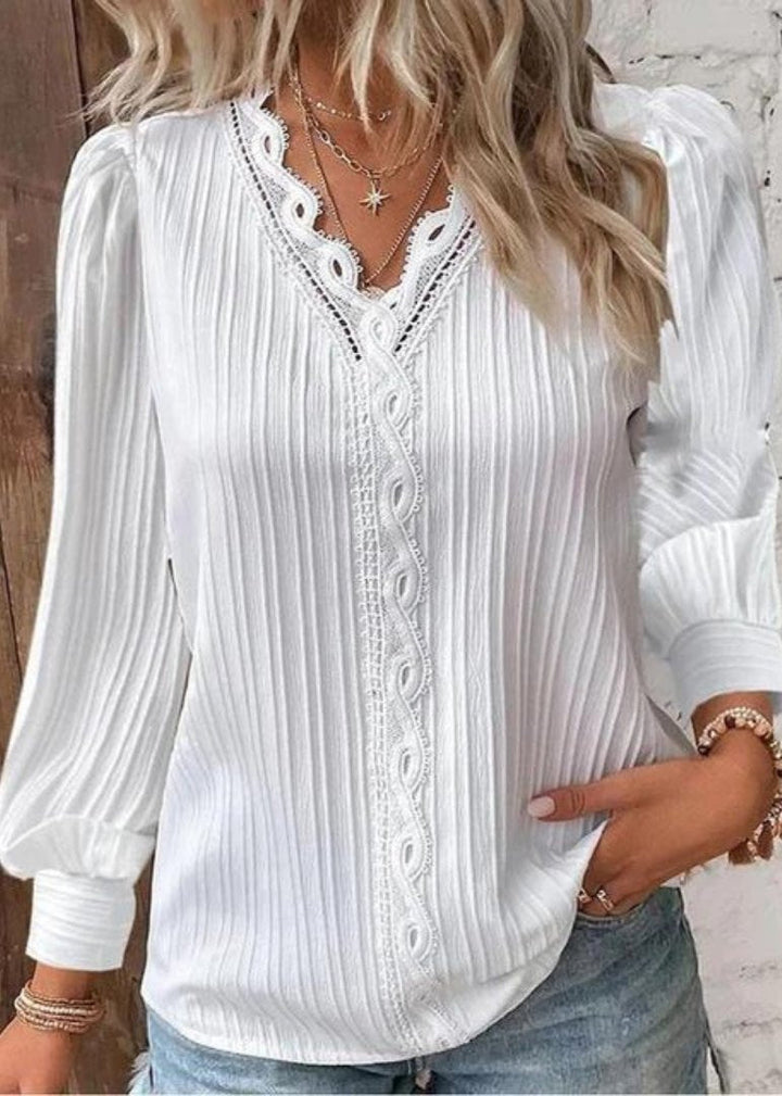 Luna™ | Elegante Biesenbluse – Für zeitlose Raffinesse und stilvollen Komfort