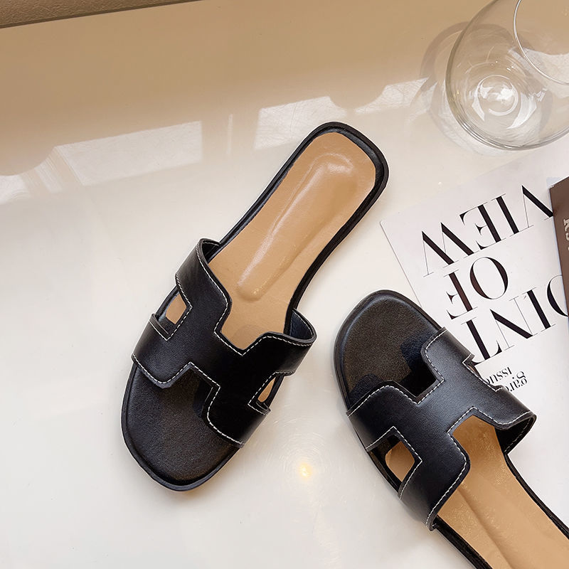 Anna Sandale Sommersandale aus Leder mit H-Logo