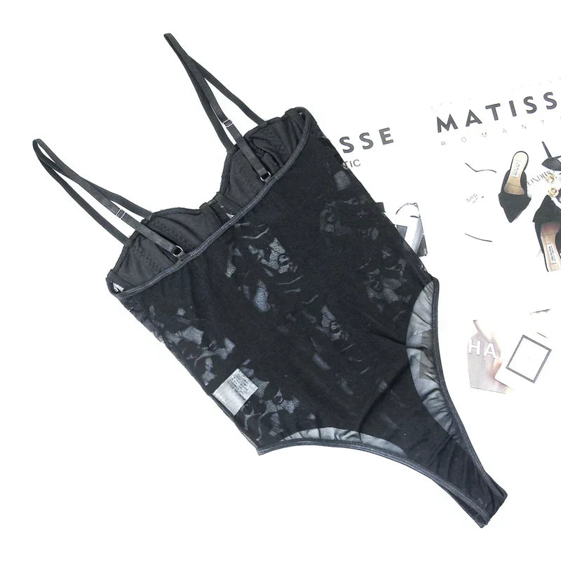 Celine™ | Bestickter Korsett-Bodysuit – Sinnlich, Raffiniert & Formend