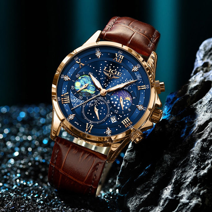 ELEGANTE MONDPHASENUHR