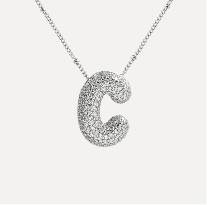 Savannah | Diamond Bubble Letter Halskette