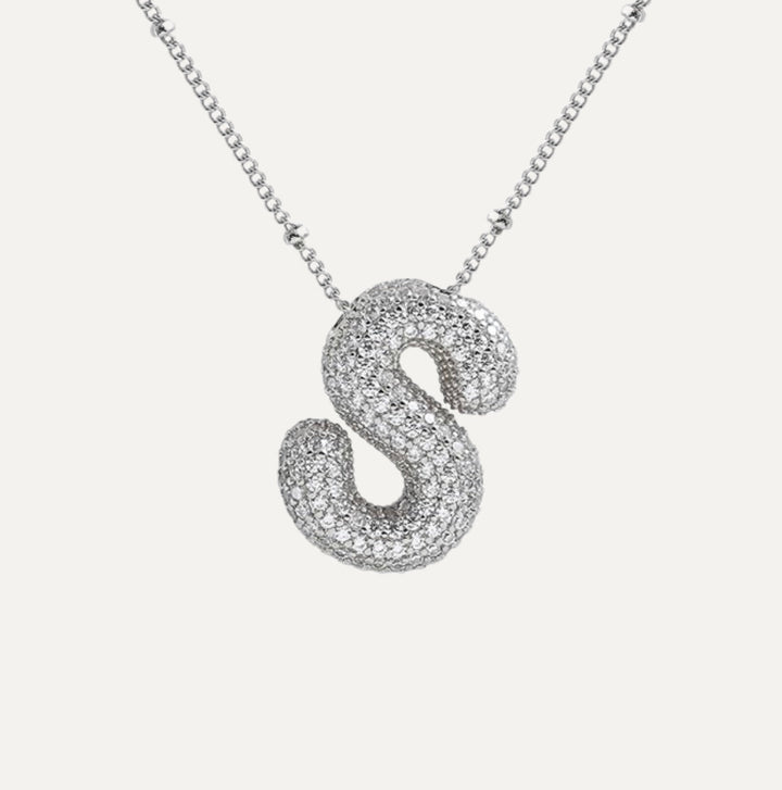Savannah | Diamond Bubble Letter Halskette