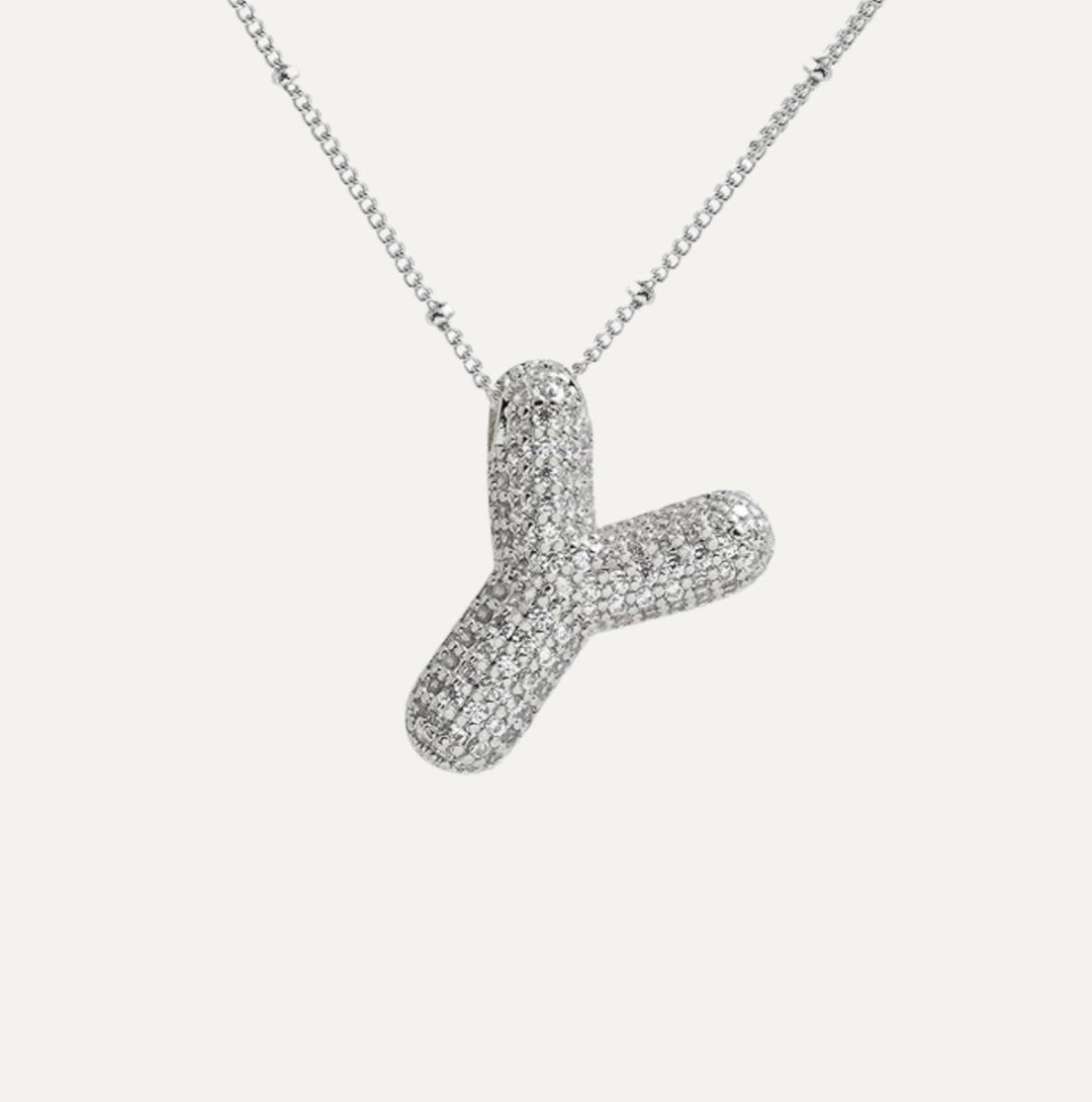 Savannah | Diamond Bubble Letter Halskette