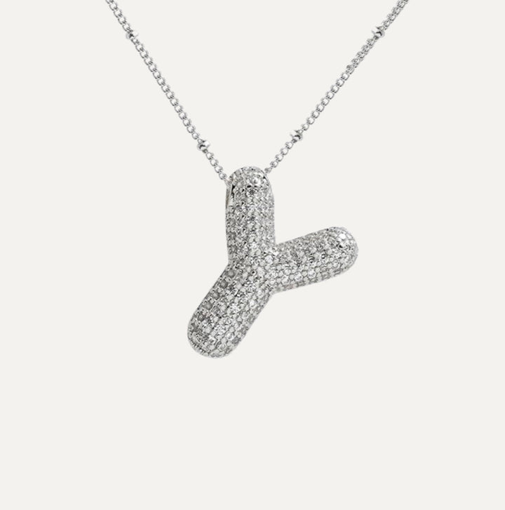 Savannah | Diamond Bubble Letter Halskette