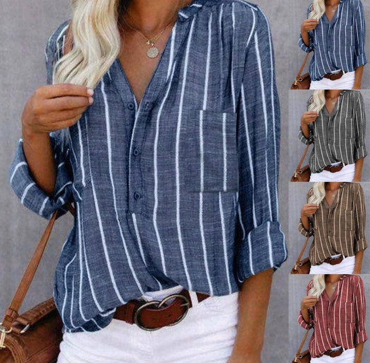 Brigitte™ | Elegante Gestreifte Bluse – Für zeitlose Raffinesse und Komfort