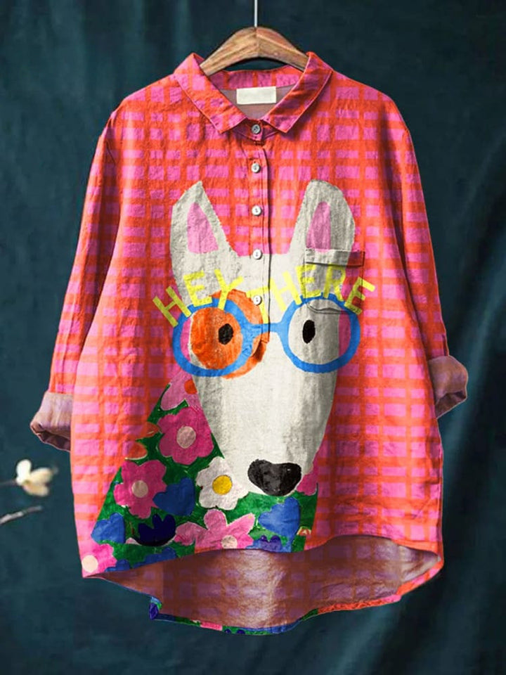 Chloe™ – Stylishes Hunde-Shirt mit Kunst-Print
