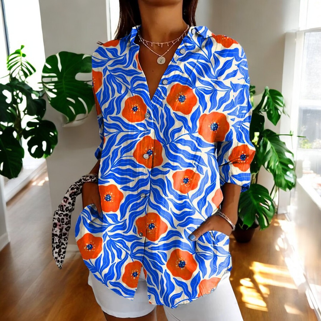 Brooke™ | Blumenbluse – Für zeitlose Eleganz und floralen Charme