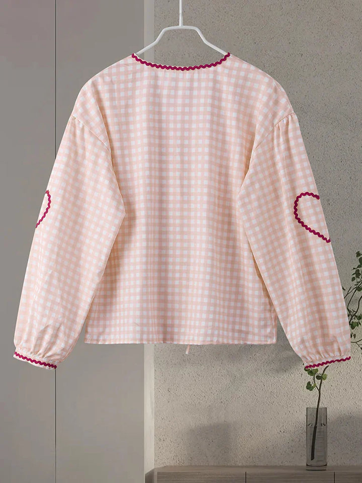 Isabelle™ | Elegante Bluse mit Herz-Design – Für femininen Charme und Raffinesse