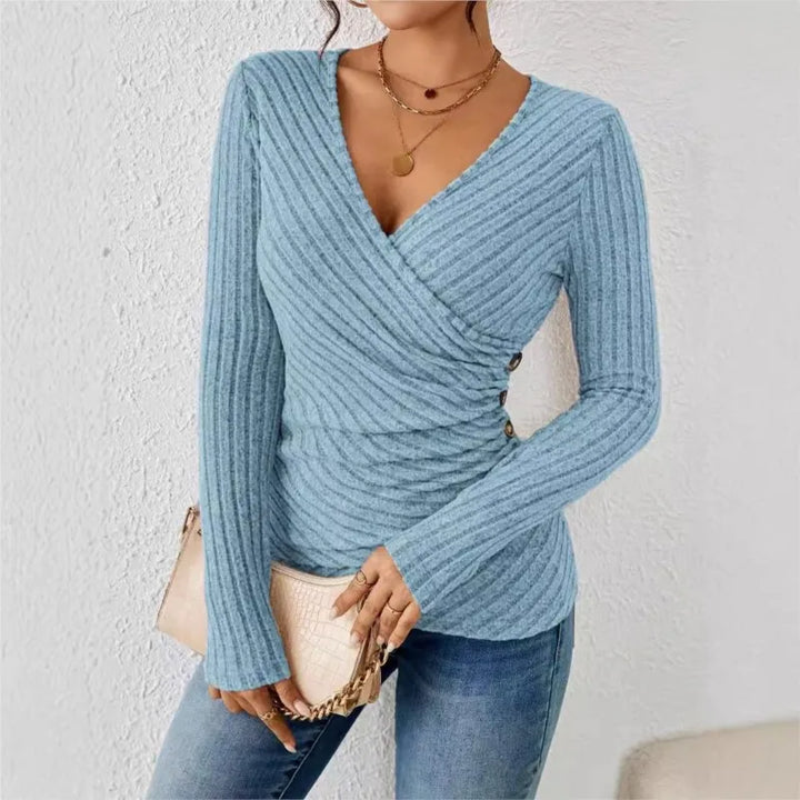 Tehiri™ | Elegante Bluse mit Bauchkontrolle – Stilvoll und Formend