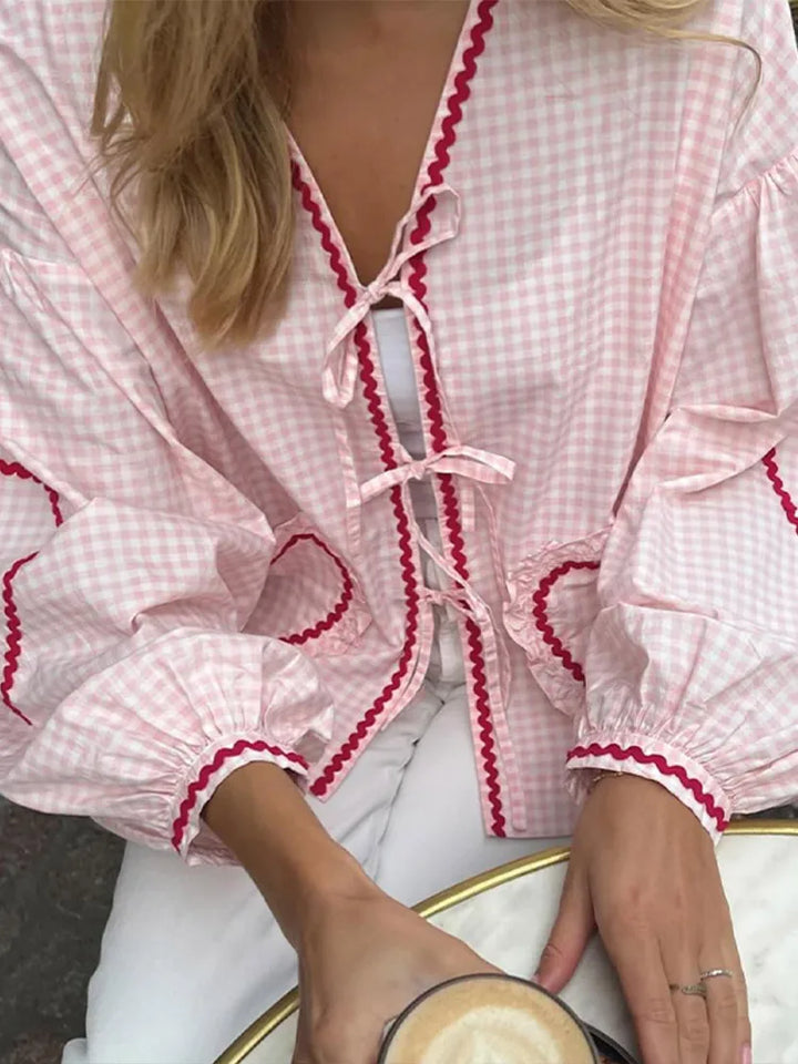 Isabelle™ | Elegante Bluse mit Herz-Design – Für femininen Charme und Raffinesse