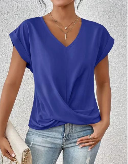 Eloise™ | Lässiges T-Shirt mit Herzausschnitt – Für verspielte Eleganz und Komfort
