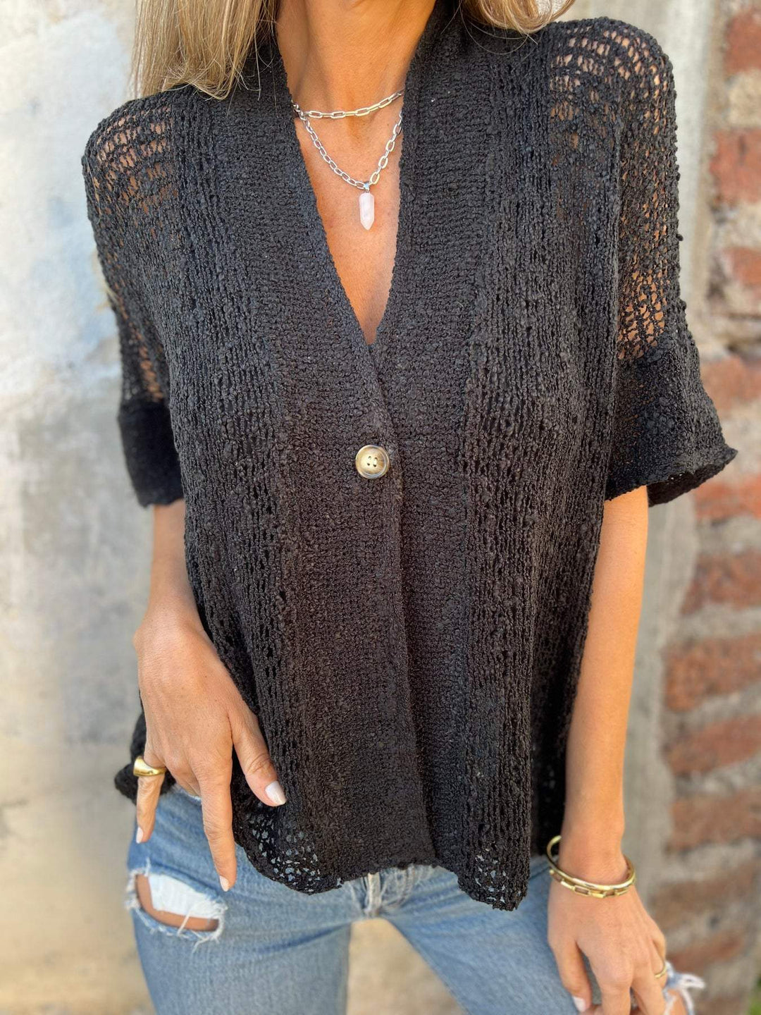 Francine™ | Elegantes, Strukturiertes Oberteil – Für zeitlose Eleganz und Stil