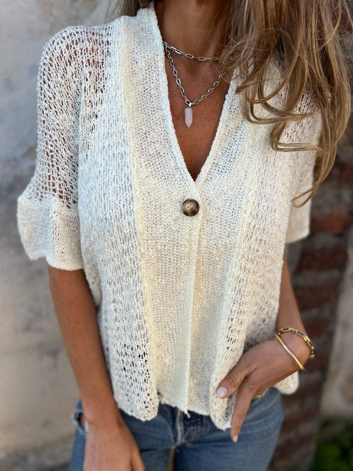 Francine™ | Elegantes, Strukturiertes Oberteil – Für zeitlose Eleganz und Stil