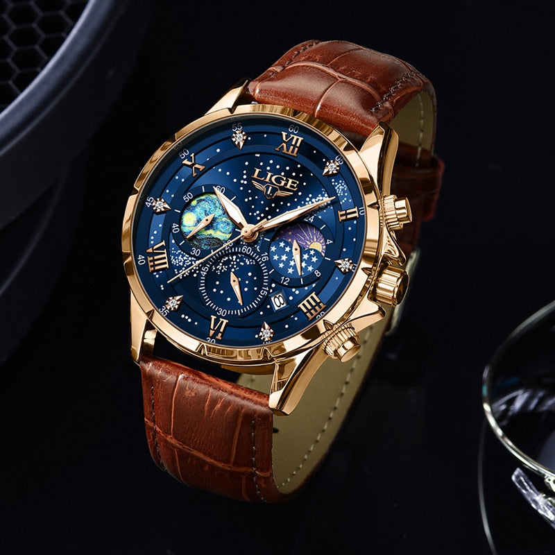 ELEGANTE MONDPHASENUHR