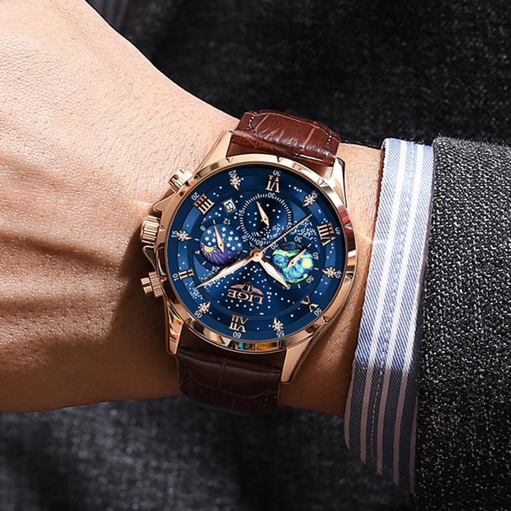 ELEGANTE MONDPHASENUHR