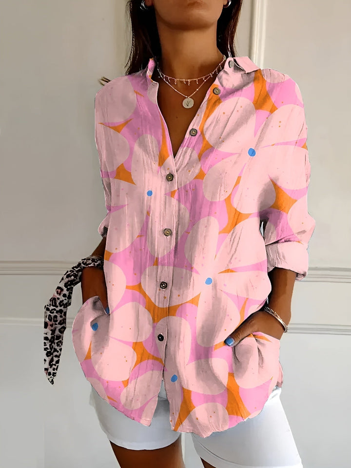 Roxane™ | Leichte Bluse mit Blumenmuster aus Baumwolle – Für frischen, floralen Stil und Komfort