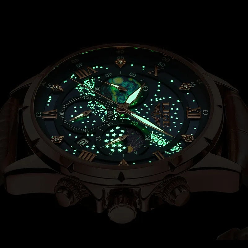 ELEGANTE MONDPHASENUHR